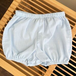 Lullaby Set Light Blue Gingham Bloomer Shorts, 12m EYC